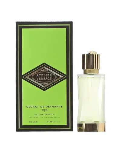 Versace Men's 3.4oz Cedrat Dediamante Edp In White