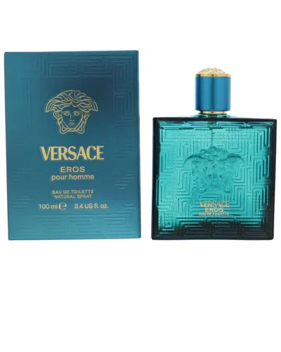 Versace Men's 3.4oz Eros Edt In Transparent