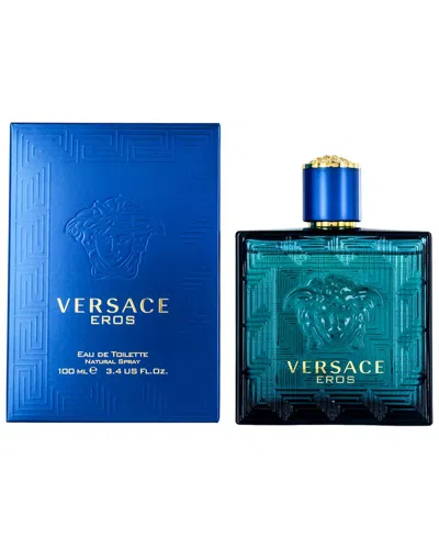 Versace Men's 3.4oz Eros Edt Spray In White