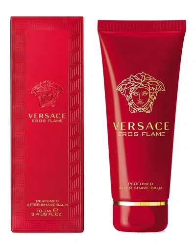 Versace Men's 3.4oz Eros Flame After Shave Balm In Red