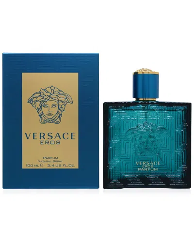 Versace Men's 3.4oz Eros Parfum Edp Spray In White