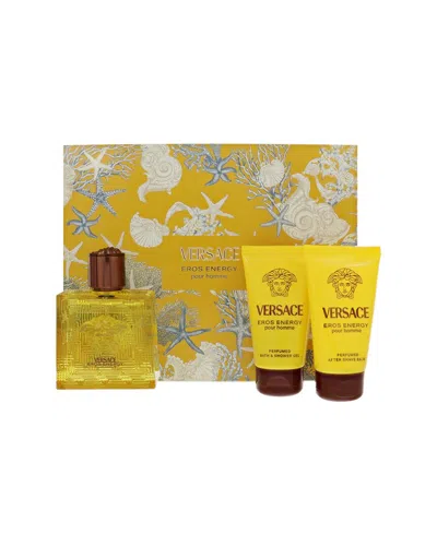 Versace Men's 3pc Eros Energy Edp Spray In Yellow