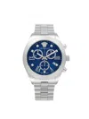 Versace Men's 40mm Stainless Steel Bracelet Watch In Sapphire