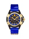 VERSACE MEN'S 44MM ICON ACTIVE STAINLESS STEEL & SILICONE STRAP CHRONOGRAPH WATCH