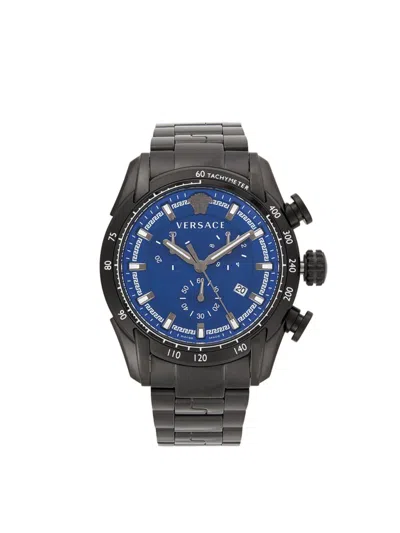 Versace Men's 44mm Stainless Steel Chronograph Bracelet Watch