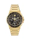 Versace Greca Extreme Chrono Bracelet Watch In Gold