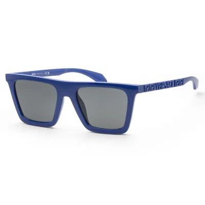 VERSACE MEN'S 53MM FULL BLUE SUNGLASSES VE4468U-545087-53