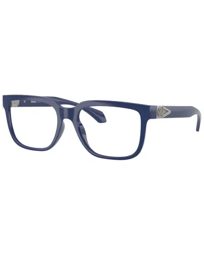 Versace Men's 55mm Optical Frames In Blue