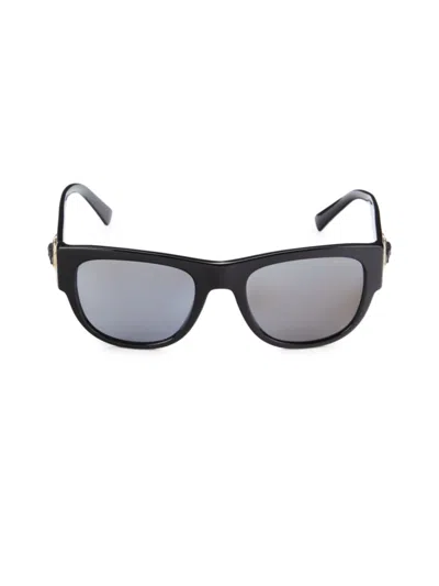 Versace Men's 55mm Square Sunglasses In Black