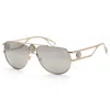 Versace Men's 60mm Pale Gold Sunglasses Ve2225-12526g-60 In Gold