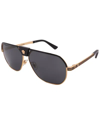 Versace Men's 61mm Sunglasses In Black