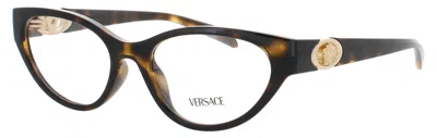 Versace Men's Acetate Eyeglasses 52-17-140, 0ve3372u In 108 - Havana / Demo