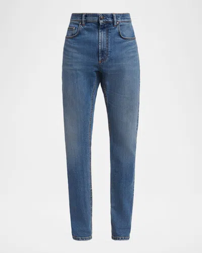 Versace Men & Apos;s Straight-leg Denim Jeans In Blue