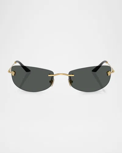 VERSACE MEN & APOS;S VE2279 RECTANGULAR SUNGLASSES