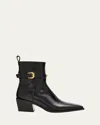 Versace 70mm Block-heel Ankle Boots In Black
