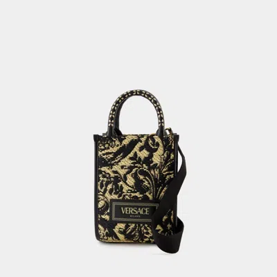 Versace Men's Athena Shopper Bag In Black