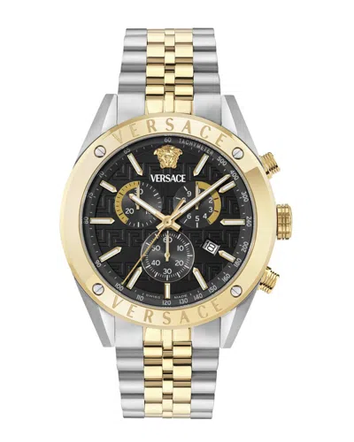 Versace Men's Athletic Chrono Watch In Metallic