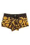 Versace 'baroque' Print Stretch Waistband Boxers In Multicolor