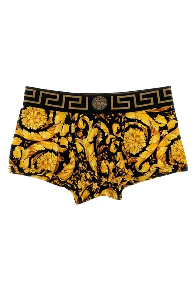 Versace Men 'barocco' Boxer Shorts In Multicolor