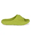 Versace Baroque Pool Slides Man Sandals Green Size 9 Rubber In Citron