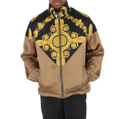Pre-owned Versace Men's Baroque Print Technical Track Jacket In Multicolor