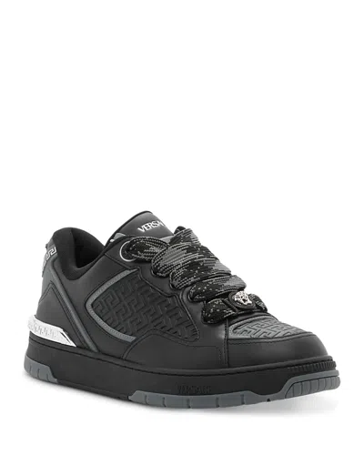 VERSACE MEN'S BIGGIE BASKET LEATHER SNEAKERS