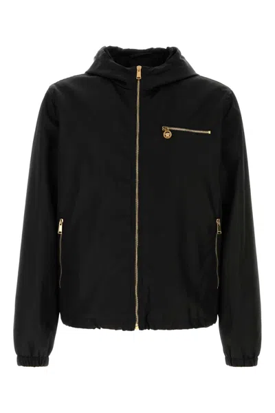 Versace Men Black Nylon Jacket