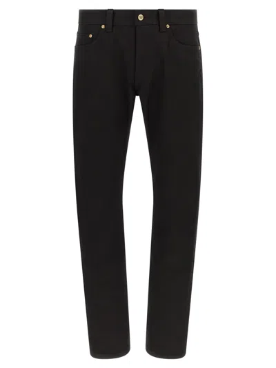 Versace Men Black Slim Mid Rise Jeans