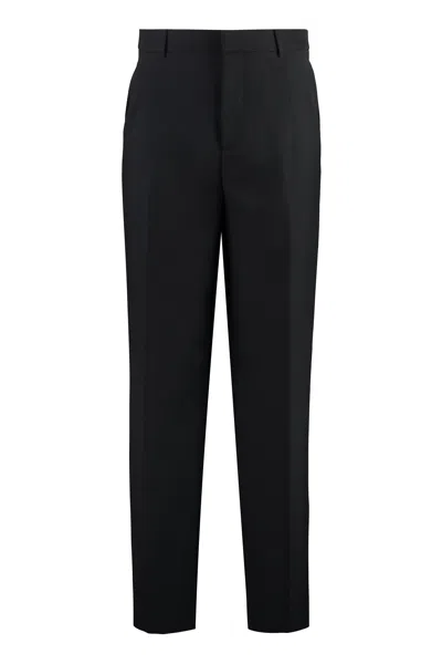 Versace Men's Black Wool Trousers For Fw23