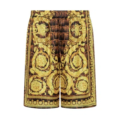 VERSACE VERSACE BAROQUE PATTERN-PRINTED SHORTS