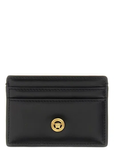 Versace Men's Card Holder Jellyfish Biggie In Black