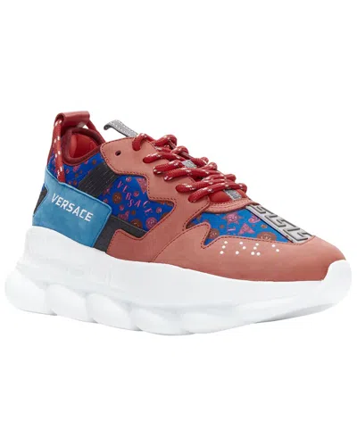 Pre-owned Versace Men's Cotton Chain Reaction Salehe Bembury Medusallion Sneaker  (authentic Pre-loved)