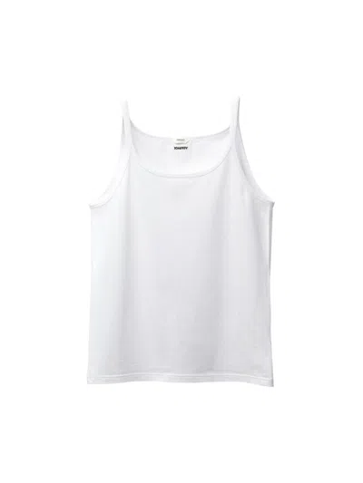 Versace Embroidered Cotton-jersey Tank Top In White