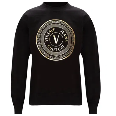 Versace Men's Cotton Sweater In Black