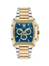 Versace Dominus Chronograph Watch In Two Tone