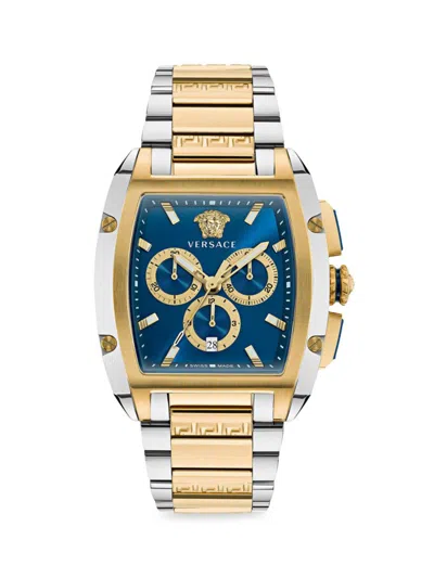 Versace Dominus Chronograph Watch In Multi