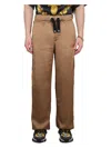Versace Biscuit Viscose Pant In Black