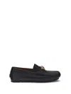 Versace Driver Loafers In Black