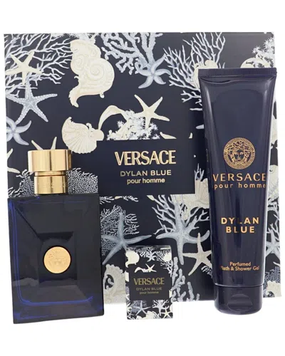 Versace Men's Dylan Blue Edt Set In Transparent