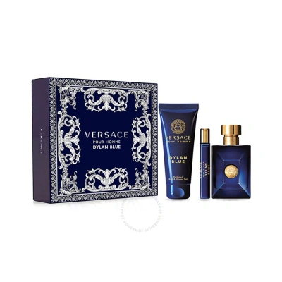Versace Men's Dylan Blue Gift Set Fragrances 8011003879373 In Black / Blue / Violet