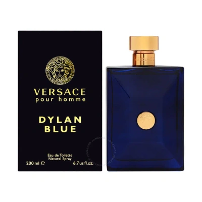 Versace Men's Dylan Blue Men Edt Spray 6.8 oz (200 Ml) In Black / Blue / Violet
