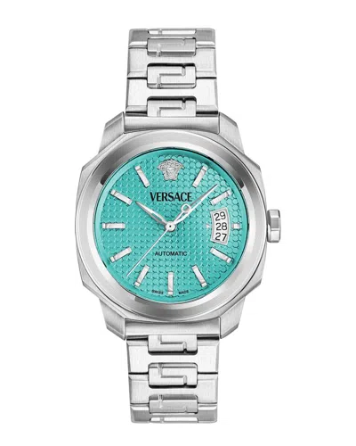 Versace Dylos Automatic Watch In Metallic