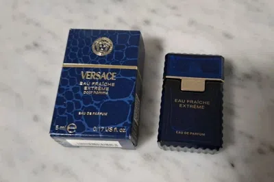 Versace Men's Eau Fraiche Extreme Edp 0.16 oz Fragrances 8011003891023 In Blue