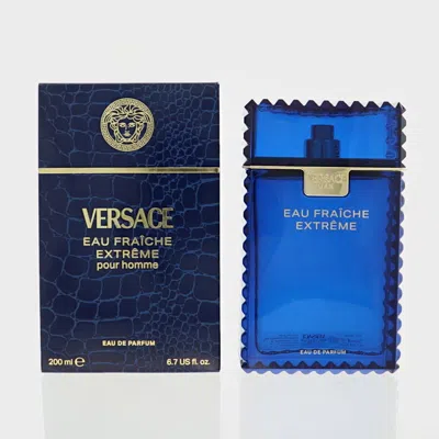 Versace Men's Eau Fraiche Extreme Edp Spray 6.7 oz Fragrances 8011003890996 In Transparent