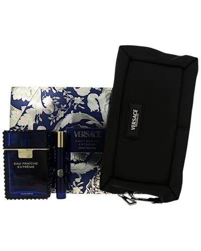 Versace Men's Eau Fraiche Extreme Set In Transparent