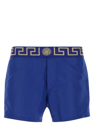 VERSACE MEN'S ELECTRIC POLYESTER SWIMMING SHORTS