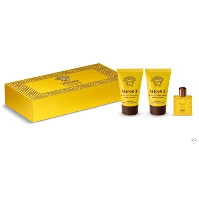 Versace Men's Eros Energy Gift Set Fragrances 8011003901463 In Gold