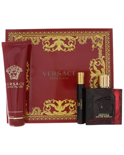 Versace Men's Eros Flame Edp Set In Multi
