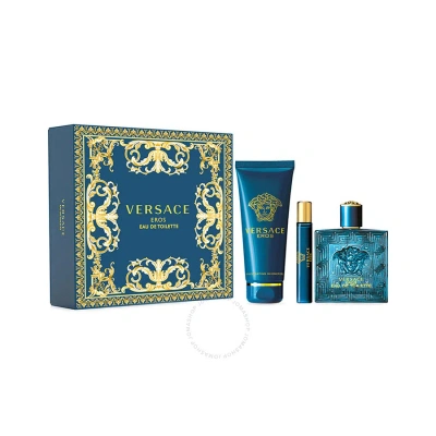 Versace Men's Eros Gift Set Fragrances 8011003879403 In Green