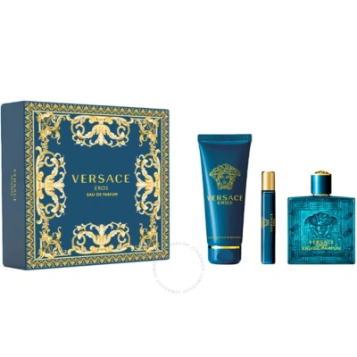 Versace Men's Eros Gift Set Fragrances 8011003879434 In Green